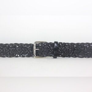 Wide Woven Patent Leather Best Glossy Leather Belt Nine West, Vintage, Wide